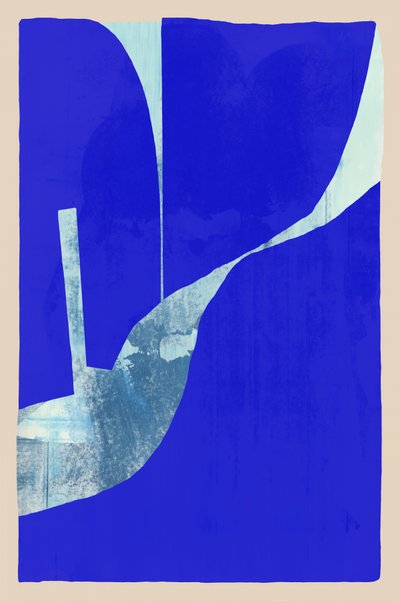 Abstracción en azul intenso de cartissi