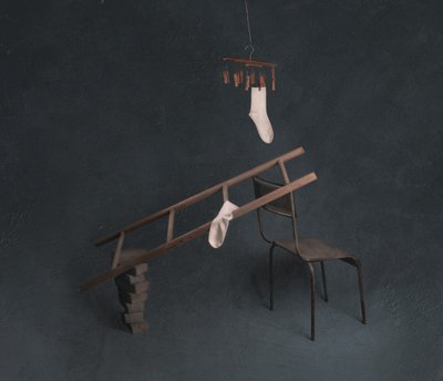 Calcetines y escalera de chenyi wang