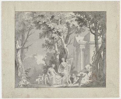 Classical Scene de circle of Francisco Vieira (Portuguese