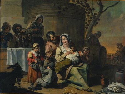 Escena de Vendimia de circle of Le Nain