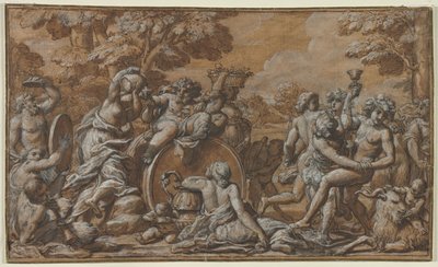 Bacanal de circle of Pietro da Cortona