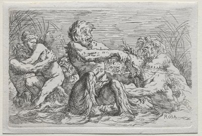 River Gods de copy after Salvator Rosa