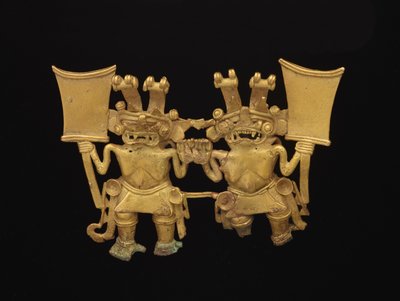Colgante con dos figuras de culture Diquis