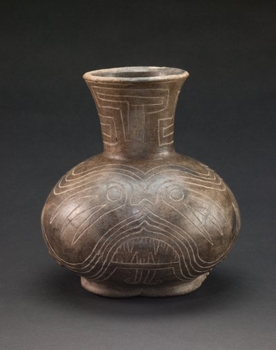 Vasija con motivos incisos, c.1400-1600 (cerámica) de culture Mississippian