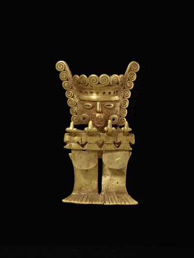 Colgante figurativo con cuatro pájaros de culture Zenú