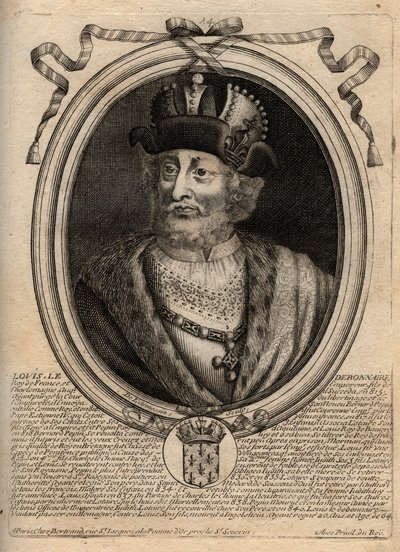 Retrato de Luis I el Piadoso (778-840), Rey de Francia - Luis I el 