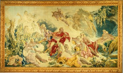 Sueño de Rinaldo de design and cartoon by François Boucher; woven under the direction of Jean Baptiste Oudry and Nicolas Besnier at