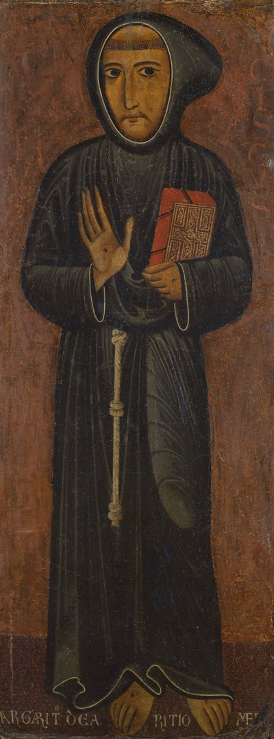 Representación de San Francisco de Asís (pintura sobre madera) de di Magnano da Arezzo Margaritone