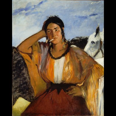 Gitana con un cigarrillo de Édouard Manet