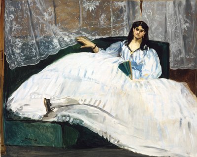 Mujer con abanico de Édouard Manet