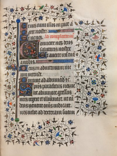 Libro de Horas (Uso de París): Inicial Decorada de follower of Boucicaut Master