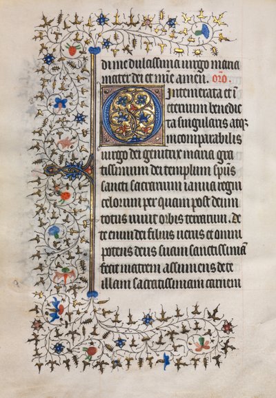 Libro de Horas (Uso de París): Inicial Decorada de follower of Boucicaut Master