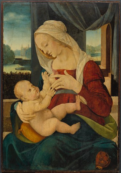 Virgen y Niño de follower of Lorenzo di Credi