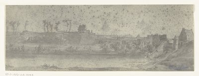 Vista de Maastricht, 1672 Fotos de dibujos de la invasión francesa de los Países Bajos en 1672 por Adam Frans van der Meulen conservados en la Manufacture des Gobelins (título de la serie) de frères Moreau