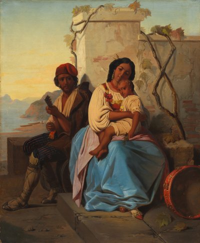 Italian Scene de imitator of Léopold Robert