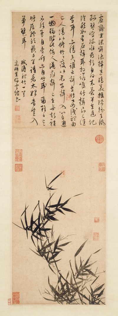 Listening to the Bamboo de imitator of Wen Zhengming