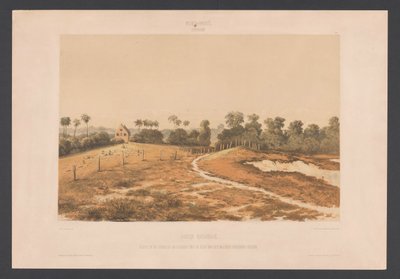 sabana judía Sabana judía. Vista de la sinagoga y el cementerio desde el costado del Cordonpad militar (título sobre el objeto) West Indies (título de la serie sobre el objeto) Vistas desde las Indias Occidentales de los Países Bajos (título de la serie) de jonkheer Jacob Eduard van Heemskerck