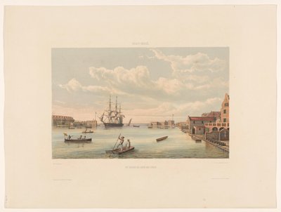 Willemstad La renta del puerto de Curaçao (título sobre objeto) de jonkheer Jacob Eduard van Heemskerck
