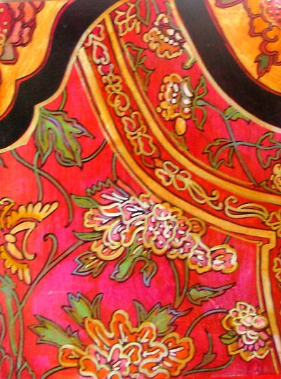 Parte delantera de la chaqueta china, 2012 (técnica mixta) de linda arthurs