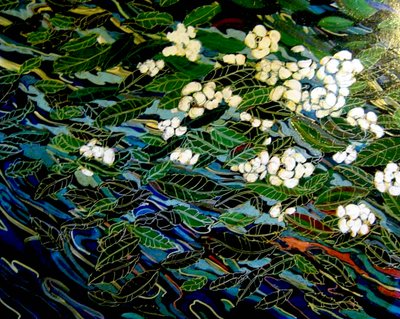 Flores en arroyo, 2012 (técnica mixta) de linda arthurs