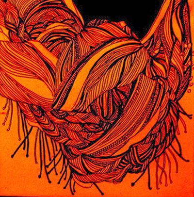 Bufanda de óxido, 2016 (técnica mixta) de linda arthurs
