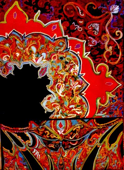 Bufanda escocesa, 2015 (técnica mixta) de linda arthurs