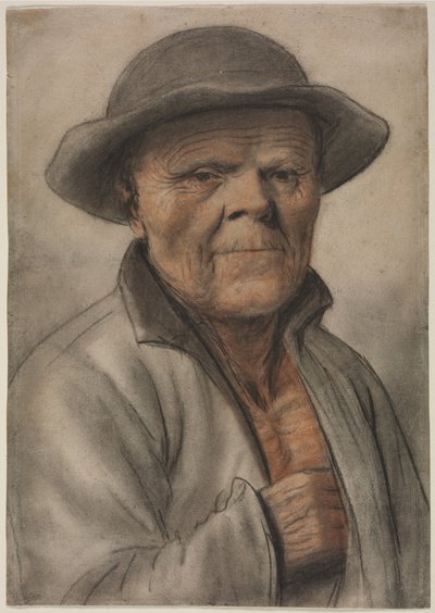 Portrait of an Old Man de manner of Nicolas Lagneau