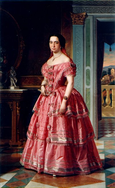 Retrato de una dama de Angel María Cortellini