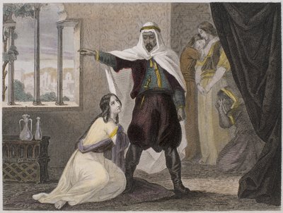 El rapto de la bella Zhoraydah, ilustración de Histoire des pirates et corsaires de l