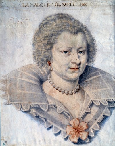 Retrato de la mujer de letras Magdeleine de Souvre, Marquesa de Sable (1599-1678), hija de Gilles de Souvres, Marqués de Courtenaux de or Dumoustier Daniel Dumonstier