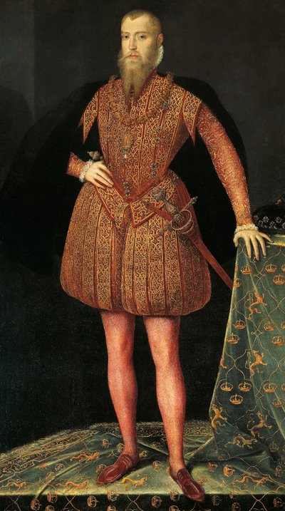 Retrato de Erik XIV de Suecia de or Muelen Steven van der Meulen