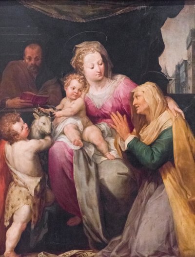 Sagrada familia con Santa Ana y San Juan de or Wit Peter (c.1548 1628) Witte