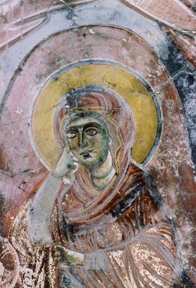 Madonna, fresco en la Iglesia de Agios Georgios, Mourne, Creta, Grecia de Unbekannt Unbekannt