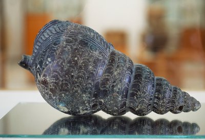 Ritón en forma de concha de tritón (vasija ritual), del palacio de Malia, Creta, Grecia, civilización minoica de Unbekannt Unbekannt