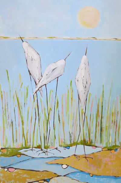 Aves serenas de los pantanos de phyllis adams