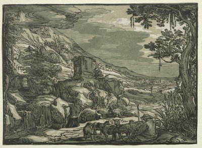 Paisaje Arcadio de possibly after Esaias van de Velde