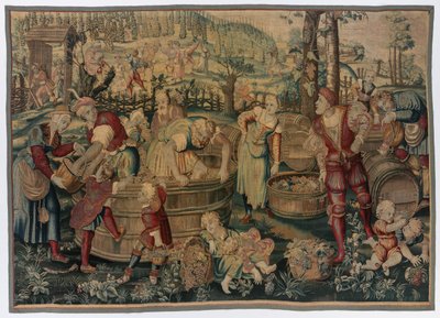 Otoño: Escena de Vendimia de possibly by Gobelins Manufactory