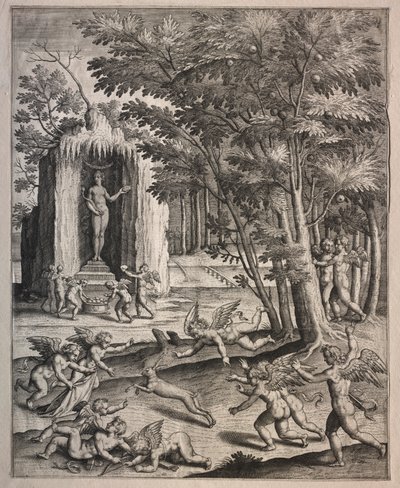 Cupidos Jugando de possibly by Hieronymus Wierix