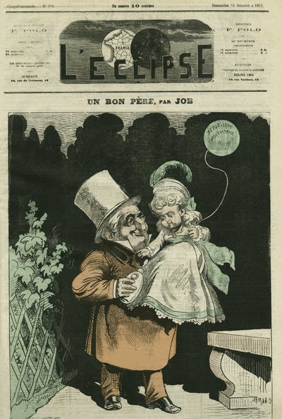 Un buen padre, Adolphe Thiers (1797-1877), historiador y estadista francés. Portada en "L