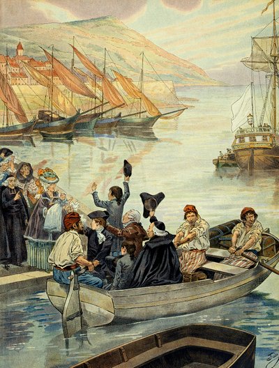 Salida de Ajaccio en Córcega el 15 de diciembre de 1778 de pseudonym for Onfray de Breville Jacques Job