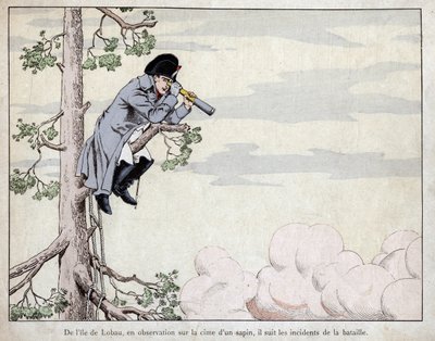 Desde la isla de Lobau, en observación (Batalla de Essling) de pseudonym for Onfray de Breville Jacques Job