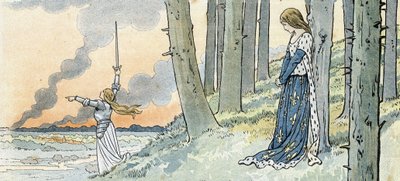 Guerra de los Cien Años “Francia”, su historia contada por G. Montorgueil, ilustrada por Job” 1896 (grabado) de pseudonym for Onfray de Breville Jacques Job