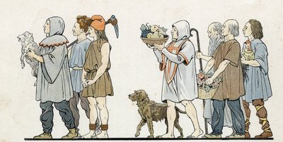 En "Francia, su historia contada por G. Montorgueil, ilustrada por Job" 1896. Colección privada de pseudonym for Onfray de Breville Jacques Job