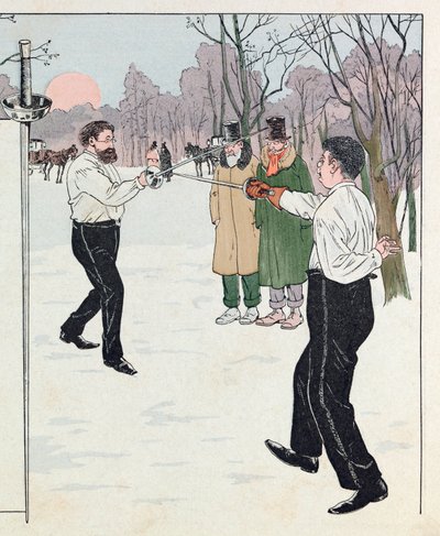 Jacques Marie Gaston Onfray de Breville dit JOB - Ilustración del libro Las espadas de Francia: Un duelo en 1894 de pseudonym for Onfray de Breville Jacques Job