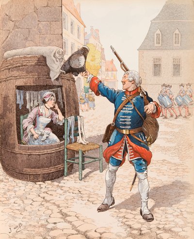 Fanfan la tulipe (Canción escrita por Emile Debraux en 1819), Colección Privada de pseudonym for Onfray de Breville Jacques Job