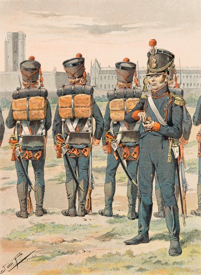 Jacques Marie Gaston Onfroy de Breville dit JOB (1858-1931) - Uniforme de las tropas francesas en todas las épocas: Artillería a pie (1812), Colección privada de pseudonym for Onfray de Breville Jacques Job