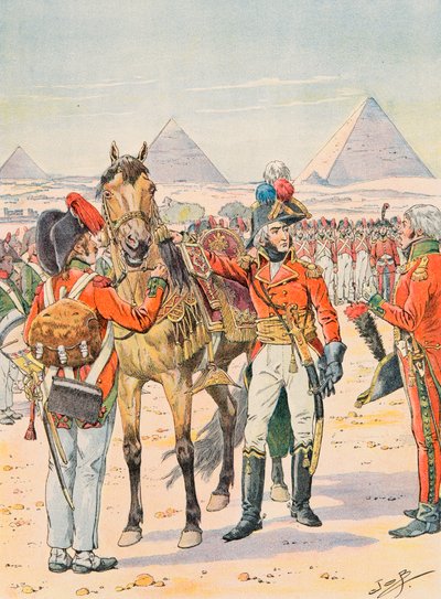 Jacques Marie Gaston Onfroy de Breville dit JOB (1858-1931) - Uniforme de las tropas francesas en todas las épocas: 9ª Media Brigada de Batalla en Egipto, Colección privada de pseudonym for Onfray de Breville Jacques Job