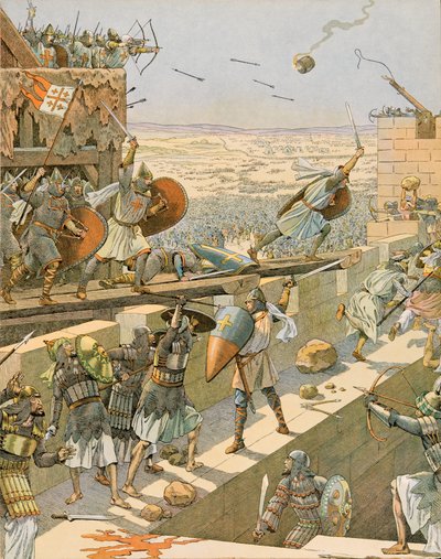 Historia de Bélgica: Englebert y Lietaud de Tournai, cruzados de Tournai, asaltaron primero Jerusalén en 1099 de pseudonym for Onfray de Breville Jacques Job