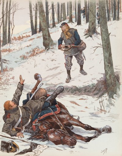 Jacques Marie Gaston Onfroy de Breville, conocido como JOB (1858-1931) - Le Moblot (Soldado de la Guardia Nacional Móvil durante la Guerra de 1870). Colección privada de pseudonym for Onfray de Breville Jacques Job