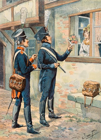 Uniforme de las tropas francesas en todas las épocas: Músicos de infantería ligera bajo el Primer Imperio, Colección Privada de pseudonym for Onfray de Breville Jacques Job